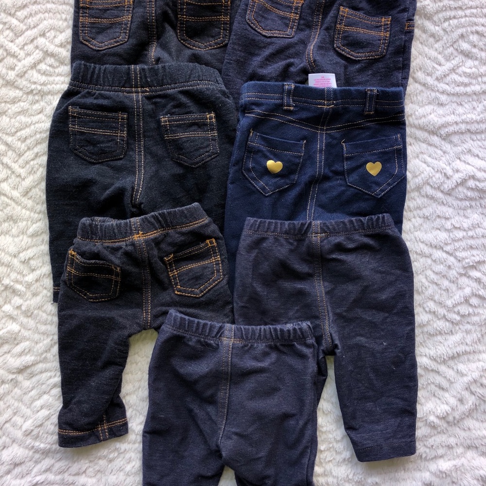 Baby girl jeans lot